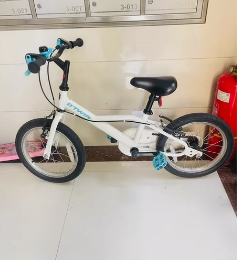 迪卡侬实体店购买的16寸自行车。8成新 感...