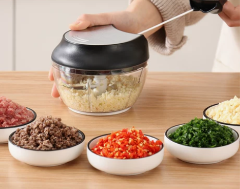 绞肉碎菜机家用手动打辣椒大蒜末姜蓉搅拌饺子...