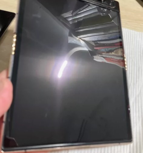 折叠屏手机柔宇二代单机玫瑰金色8+256 ...