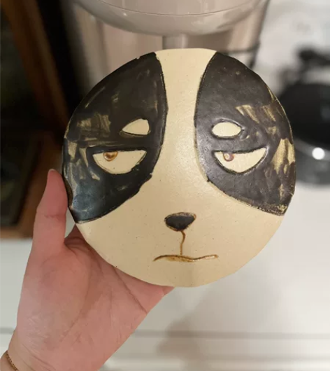 景德镇 陶瓷锅垫 狗子 闲置物品不退换