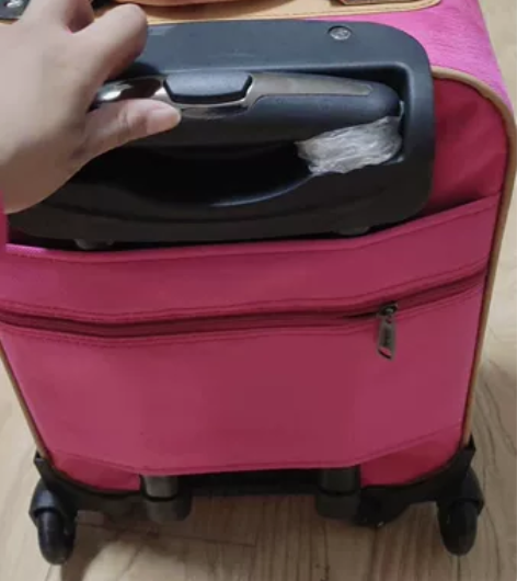 出一个幸运来品牌的牛津布20寸六轮行李箱旅...