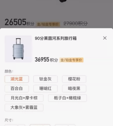 90分莱茵河系列旅行箱，24寸 非质量问题...