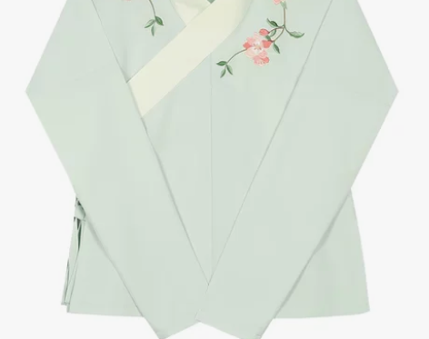 春景 花朝记汉服原创刺绣 海棠花交领上衣齐...