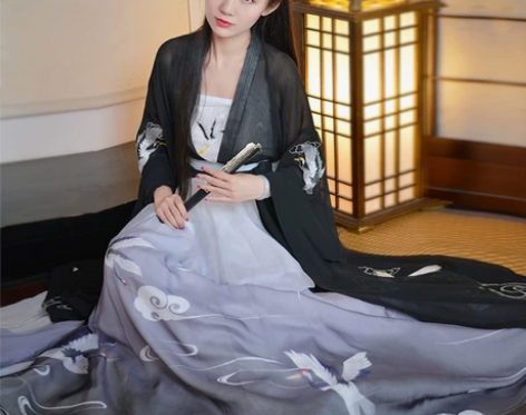 (古早汉服便宜出）如梦霓裳原创汉服女装对襟...