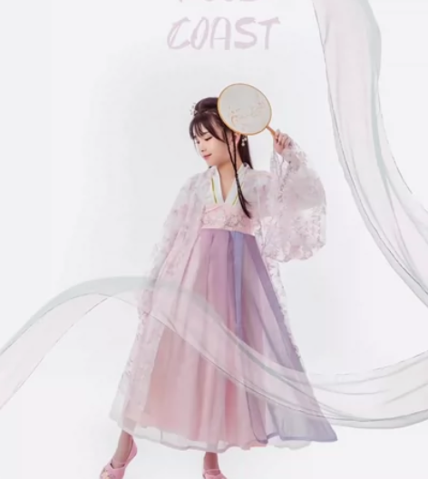 妃亦坊原创汉服女【雪见】齐腰襦裙三件套对襟刺绣大袖衫日常春夏...