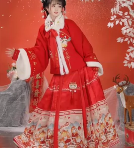 汉服套装 汉旭萌虎添翼套装 拜年服 断舍离...