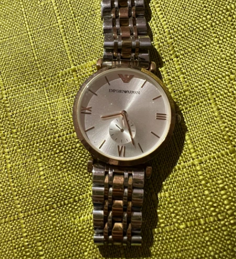 阿玛尼全钢带防水男士石英腕表AR1677，...