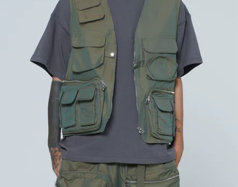 undefined出品高街风双色渐变面料机...