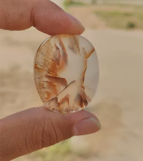 海洋玉髓：老夫子 材质：玛瑙 尺寸：41-...