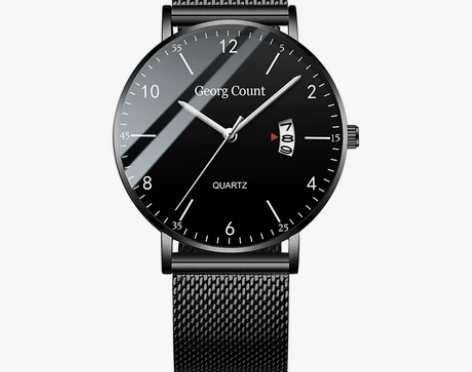 简约青少年高中电子表超薄手表男学生石英表潮...