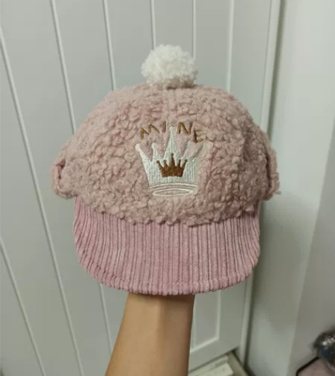 全新吊牌儿童女宝秋冬护耳帽棒球帽鸭舌帽 可...