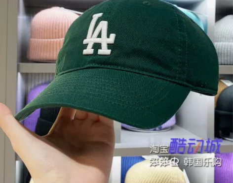 韩国MLB帽子2021新款鸭舌帽LA弯沿N...