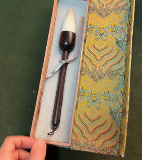 精品老羊毫笔 老秤木杆制作收藏创作佳品 老...