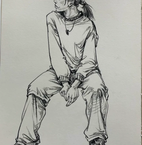 速写作品。。照片可写生。。 4k8k都能画...