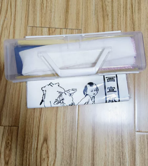 出毛笔书法套装 毛笔三支 宣纸两袋 砚台 ...