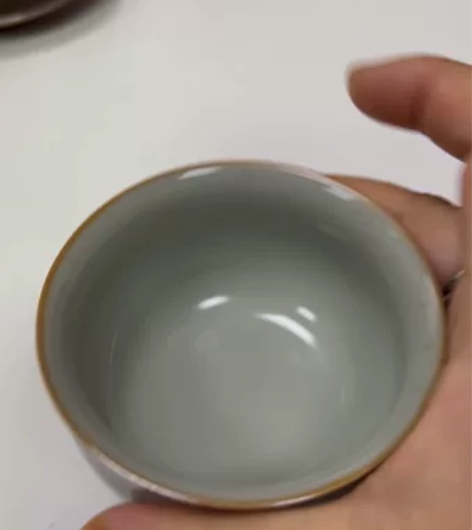 弄子里洵堂开片官汝窑陶瓷功夫茶杯主人杯单杯...