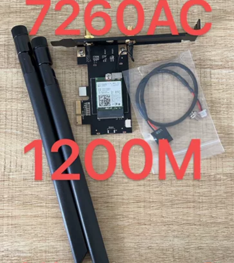 Intel AC 7260台式机PCI-E 1X接口 无线网...