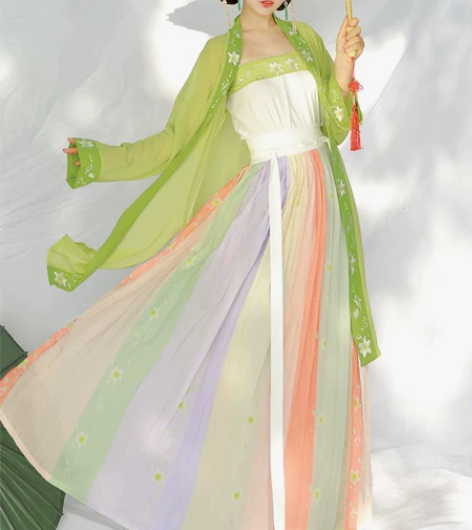 袅袅千华原创汉服女【百合】宋制三件套对襟褙...