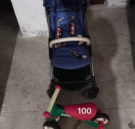 babycare九成新婴儿儿童推车 可放倒...