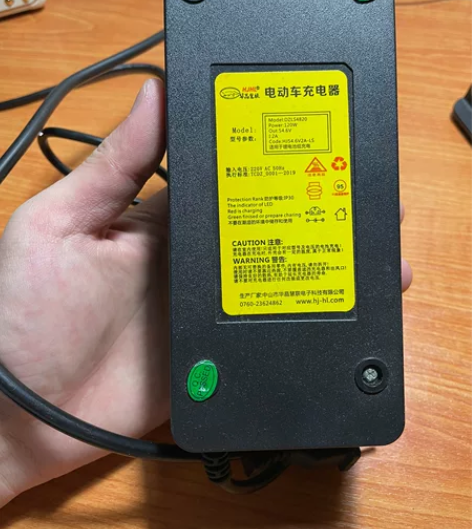 电动车充电器48V-54.6V2A锂电DC...