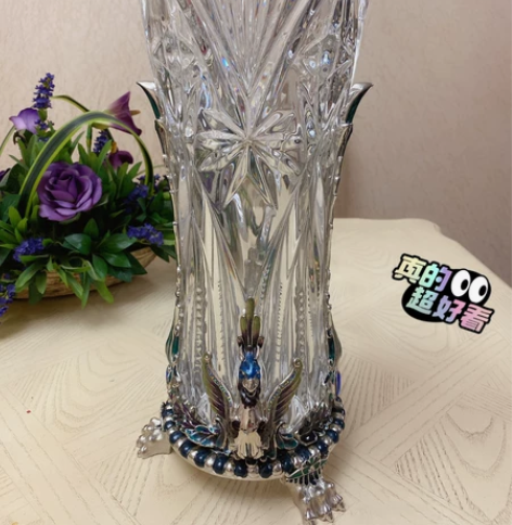 罗比罗丹聚财迎福花瓶珐琅彩欧式家居软装饰品...