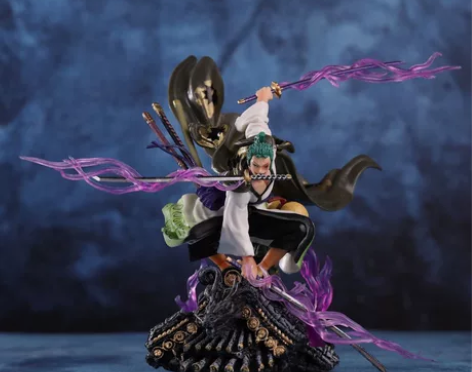 海贼王三千世界大号索隆手办阿修罗三刀流战斗...