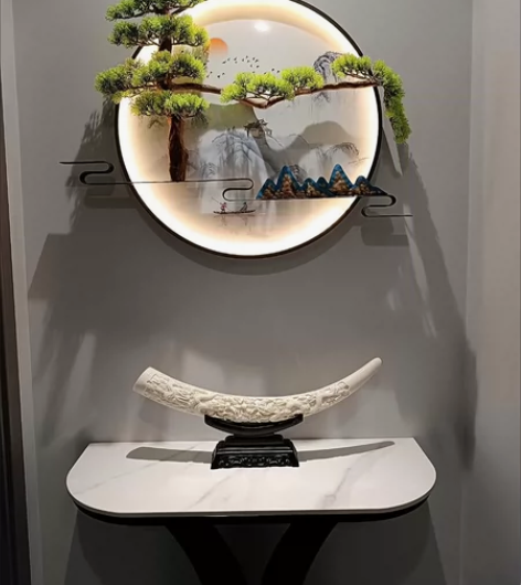 仿真象的牙摆件工艺品客厅玄关酒柜电视柜办公...