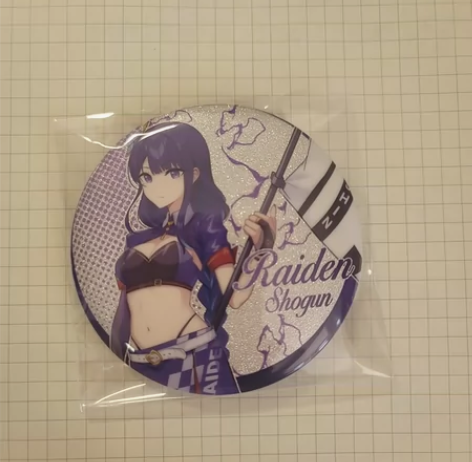 原神雷电将军7.5mm同人吧唧 感兴趣的话...