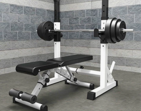 半价处理可调节连体举重架杠铃支架多功能卧推...