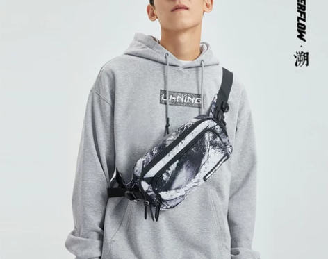 李宁CF溯|腰包男士跑步腰包女士小巧挎包拎...