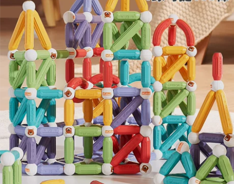 纽奇百变磁力棒儿童积木拼装宝宝男女孩强磁铁...