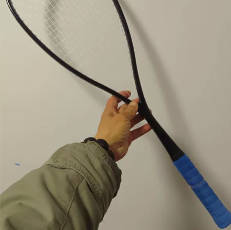 德国奥利弗 高端壁球拍 无涂装有底标盖 拉...