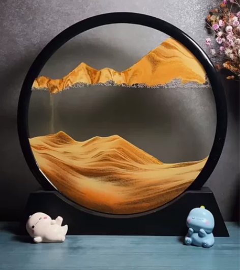 流沙画摆件轻奢3D创意礼品客厅办公室电视柜...