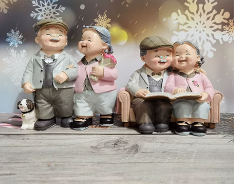 全新男朋友情人节礼品爷爷奶奶老头太摆件闺蜜...