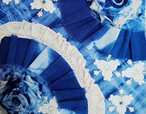 面料改造，面料再造，尺寸20㎝×20㎝； ...