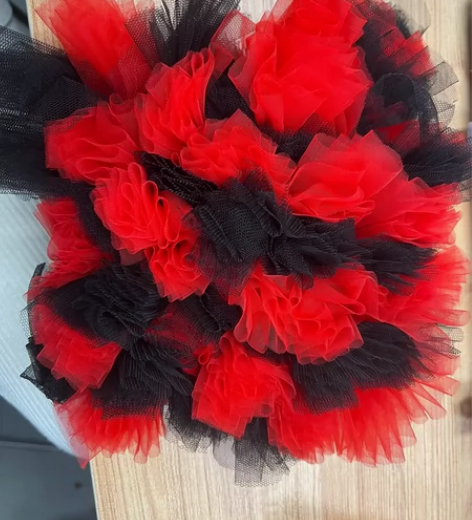 红黑系列面料改造 纯手工制作 服装设计小样...