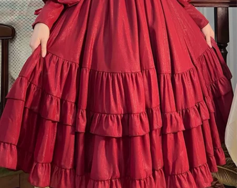 【全新出】温莎公主lolita红色M码 小...