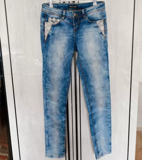 ONLY专柜正品修身小脚牛仔长裤女 九成新...