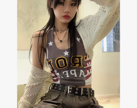 小仙倪子挂脖吊带背心女内搭夏打底外穿短款修...