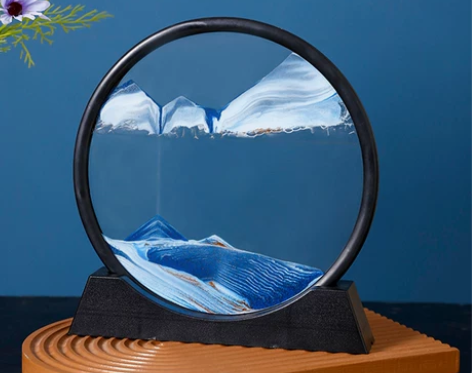 流沙画沙漏摆件创意客厅办公室酒柜电视柜家居...