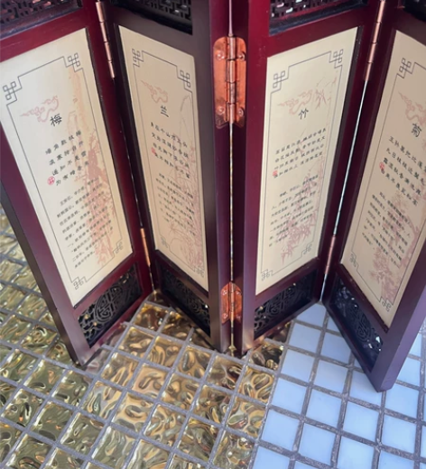 复古屏风摆件 桌面摆件 全新 尺寸注意哦 ...