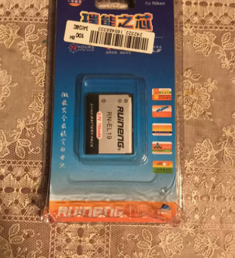 全新正品瑞能相机电池EL19 750毫安（...