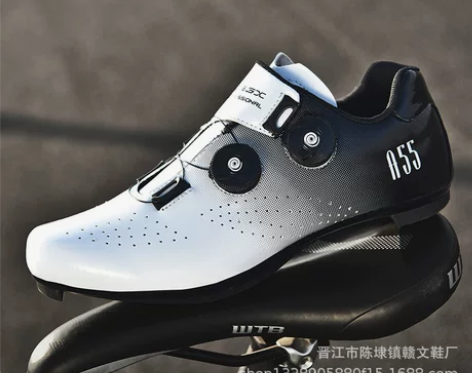 炫彩潮流骑行锁鞋自行车动感车锁鞋骑行鞋硬底...