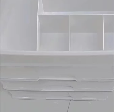 抽屉式桌面收纳盒大容量首饰盒透明三层四层化...