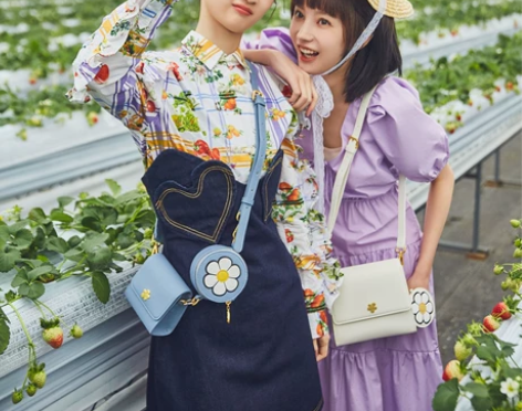 仅用一次 白色 不莱玫原创单肩包口红包20...