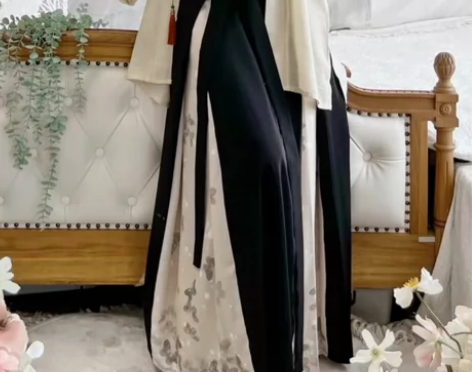 [蓝蝶]茗月萱原创汉服 女款 宋制 三裥裙...