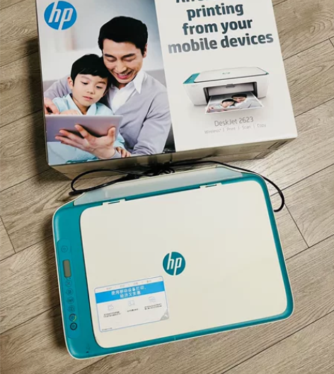 惠普2623 喷墨家用多功能打印机手机线打...