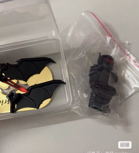 乐高第三方 贾老师 地狱蝙蝠侠 翅膀 带剑...