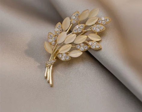 麦穗高档胸针女款小众设计高级感防走光胸花别...