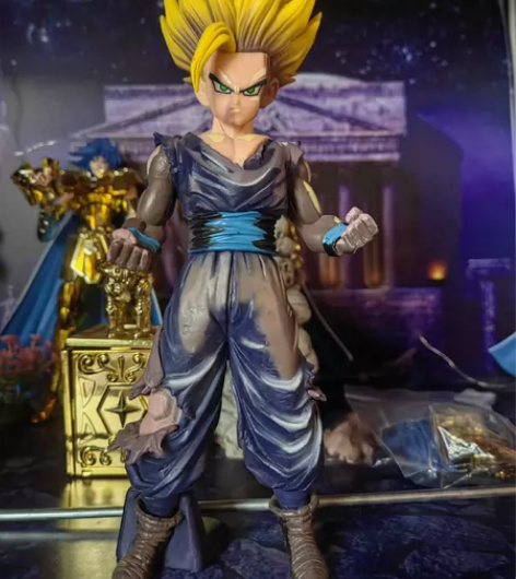 七龙珠燃烧的超赛特兰克斯，全树脂，包邮，手...